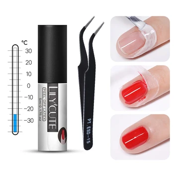 LILYCUTE 5ml Peel Off Nail Latex Multi Function White Odorless Antifreezing Nail Art Care Protector Tools For Nail Art Stamping
LILYCUTE 5ml Peel Off Nail Latex Multi Function White Odorless Antifreezing Nail Art Care Protector Tools For Nail Art Stamping