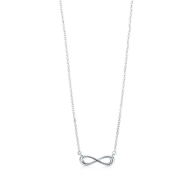 SHINETUNG Original 100% S925 Sterling Silver Necklace 8 Font Pendant Necklace Women Logo Fine High-End Jewelry
SHINETUNG Original 100% S925 Sterling Silver Necklace 8 Font Pendant Necklace Women Logo Fine High-End Jewelry
