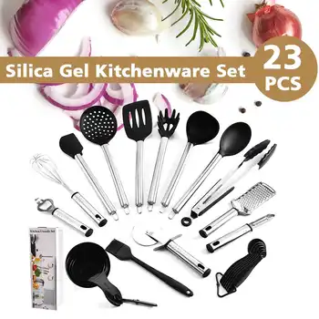23 Pcs Kitchenware Silicone Heat Resistant Kitchen Cooking Utensils Non-Stick Baking Tool Cooking Tool Set Drop shipping
23 Pcs Kitchenware Silicone Heat Resistant Kitchen Cooking Utensils Non-Stick Baking Tool Cooking Tool Set Drop shipping