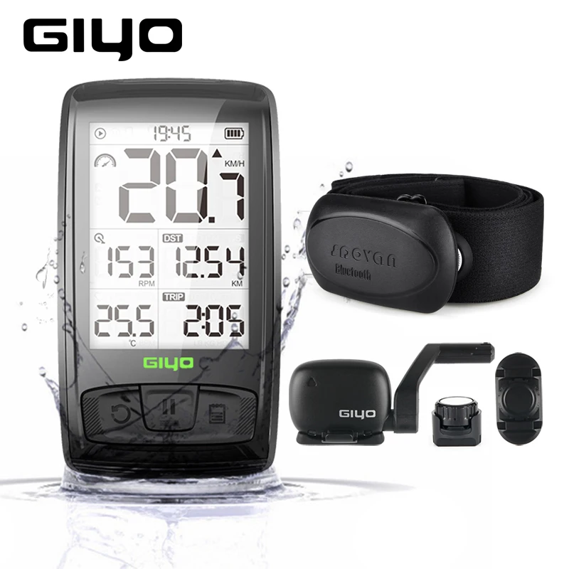 Giyo M4 Wireless Bicycle Computer Bluetooth Bike Speedometer Speed and Cadence Sensor Waterproof Cycling Computer Bike Odometer
Giyo M4 Wireless Bicycle Computer Bluetooth Bike Speedometer Speed and Cadence Sensor Waterproof Cycling Computer Bike Odometer