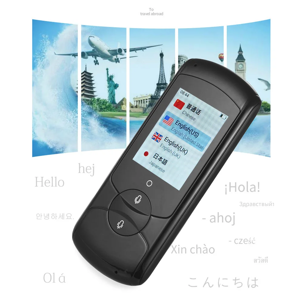 4G 32G Smart Voice Translator 2.4G WiFi Instant Traductor Interpreter 41 Languages Portable Language Translator 2.0" TouchScreen
4G 32G Smart Voice Translator 2.4G WiFi Instant Traductor Interpreter 41 Languages Portable Language Translator 2.0" TouchScreen