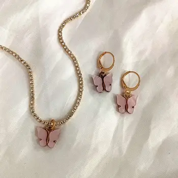 JUST FEEL New Fashion Crystal Rhinestone Necklace Cute Butterfly Pendant Necklace For Women Simple Charm Jewelry Party Gifts
JUST FEEL New Fashion Crystal Rhinestone Necklace Cute Butterfly Pendant Necklace For Women Simple Charm Jewelry Party Gifts