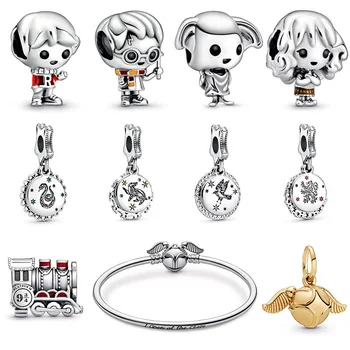 Uncion 925 Silver H Potter Style School of Witchcraft Hogwarts Express Beads Fit Original Pandora Charms Silver 925 Bracelet
Uncion 925 Silver H Potter Style School of Witchcraft Hogwarts Express Beads Fit Original Pandora Charms Silver 925 Bracelet