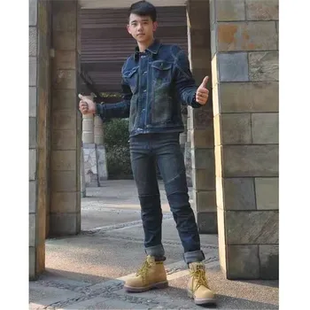 The new motorcycle riding jacket motorcycle clothing denim shatter-resistant clothing with protective gear four seasons coat
The new motorcycle riding jacket motorcycle clothing denim shatter-resistant clothing with protective gear four seasons coat