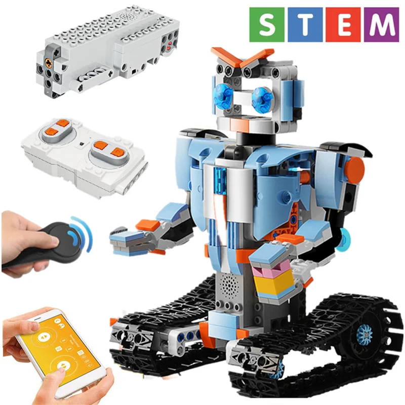 Creative New Technic Robot RC Toy Intelligent Robot Building Blocks Technic Remote Control Car DIY Bricks Children Toys For Boys
Creative New Technic Robot RC Toy Intelligent Robot Building Blocks Technic Remote Control Car DIY Bricks Children Toys For Boys