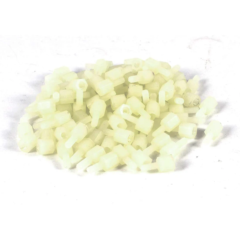100 Pcs Nylon Hex Standoff Spacer M2.5x5 Female
100 Pcs Nylon Hex Standoff Spacer M2.5x5 Female