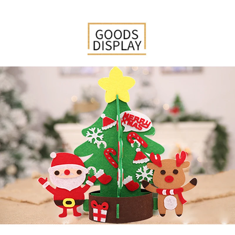 diy felt christmas tree snowman with ornaments fake christmas