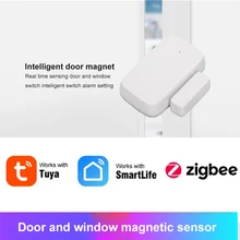 Tuya ZigBee Smart Window Door Gate Sensor Real-time Monitoring Smart Home Security Alarm System Work With Smart Life/Tuya App
Tuya ZigBee Smart Window Door Gate Sensor Real-time Monitoring Smart Home Security Alarm System Work With Smart Life/Tuya App