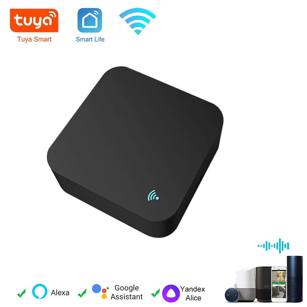 

ИК-пульт дистанционного управления Tuya Wi-Fi для кондиционера, телевизора, универсальный инфракрасный пульт дистанционного управления для умного дома для Alexa,Google Home Яндекс