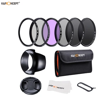 K&F CONCEPT 52/58/62/67/72/77mm UV CPL FLD ND2 ND4 ND8 Lens Filters Kit with 4 Gifts for Nikon Canon Sony Tamron
K&F CONCEPT 52/58/62/67/72/77mm UV CPL FLD ND2 ND4 ND8 Lens Filters Kit with 4 Gifts for Nikon Canon Sony Tamron