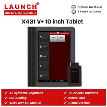LAUNCH X431 V+ 10inch Professional Car Diagnostic Scanner Automotive Diagnostics Scan Tool Autoscanner PK Launch V 8 Tablet
LAUNCH X431 V+ 10inch Professional Car Diagnostic Scanner Automotive Diagnostics Scan Tool Autoscanner PK Launch V 8 Tablet