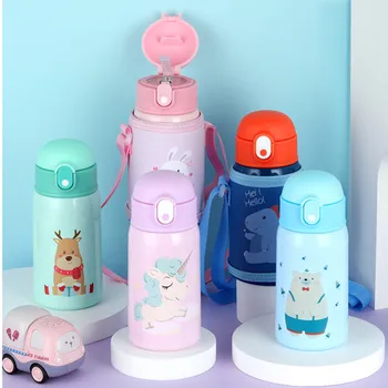 400ml Kids Thermos Mug With Straw Stainless Steel Cartoon unicorn Vacuum Flasks Children Cute Thermal Water Bottle Tumbler
400ml Kids Thermos Mug With Straw Stainless Steel Cartoon unicorn Vacuum Flasks Children Cute Thermal Water Bottle Tumbler
