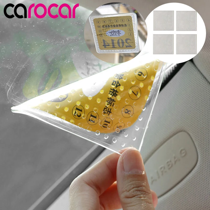 Carocar 4pcs Car Electrostatic Stickers Front Mark Post Windshield Patch Eco-friendly Inspection Static Decal Accessories
Carocar 4pcs Car Electrostatic Stickers Front Mark Post Windshield Patch Eco-friendly Inspection Static Decal Accessories