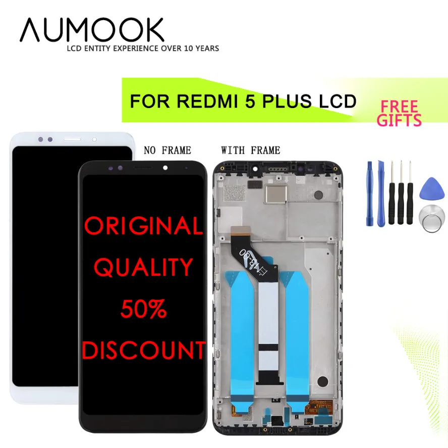 5.99 inch AAA Quality LCD for Redmi 5 Plus Screen Display Digitizer With Frame Global Version LCD Replacement for Redmi 5plus
5.99 inch AAA Quality LCD for Redmi 5 Plus Screen Display Digitizer With Frame Global Version LCD Replacement for Redmi 5plus