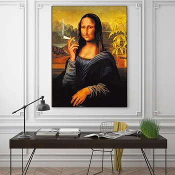 Mona Lisa Smoking Oil Painting On the Wall Art Canvas Posters and Prints Da Vinci Famous Art Pictures for Living Room
Mona Lisa Smoking Oil Painting On the Wall Art Canvas Posters and Prints Da Vinci Famous Art Pictures for Living Room