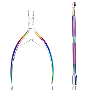 Cuticle Trimmer with Cuticle Pusher Chameleon Cuticle Nipper Clipper Cutter Dead Skin Remover Scissor Plier Durable Manicure Ped
Cuticle Trimmer with Cuticle Pusher Chameleon Cuticle Nipper Clipper Cutter Dead Skin Remover Scissor Plier Durable Manicure Ped