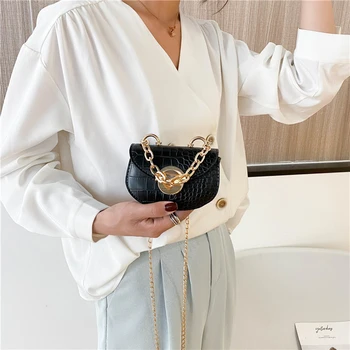 Fashion Alligator Pattern PU Leather Shoulder Bag Women Mini Travel Chain Handbag Purse Crossbody Messenger Pouch 
Fashion Alligator Pattern PU Leather Shoulder Bag Women Mini Travel Chain Handbag Purse Crossbody Messenger Pouch
