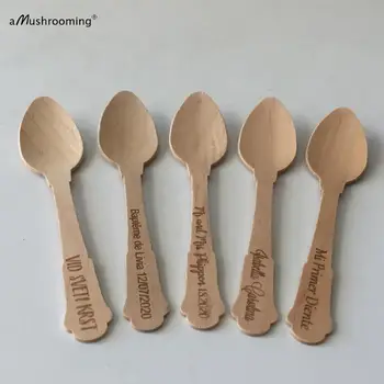 100 Personalized Candy Bar Ice Cream Appetizer Mini Wooden Spoons for Wedding Birthday Baptism Baby Shower First Communion Decor
100 Personalized Candy Bar Ice Cream Appetizer Mini Wooden Spoons for Wedding Birthday Baptism Baby Shower First Communion Decor