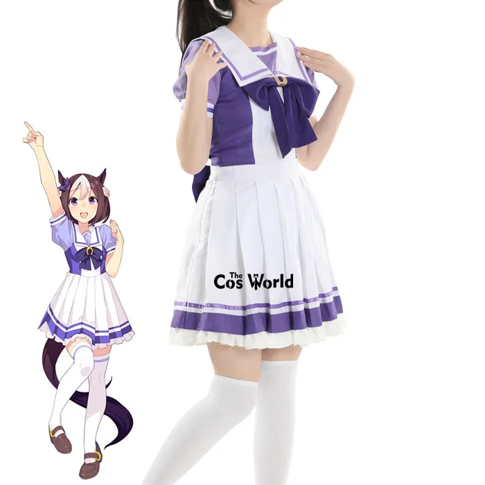 Umamusume Pretty Derby Special Week Sailor Suit School Uniform Tops Dress Outfit Anime Cosplay Costumes
Umamusume Pretty Derby Special Week Sailor Suit School Uniform Tops Dress Outfit Anime Cosplay Costumes