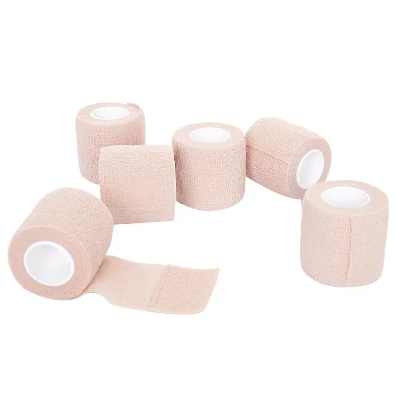 6 PCS First Aid Medical Self-Adhesive Elastic Bandage Gauze Tape (Skin, 5cm) 
6 PCS First Aid Medical Self-Adhesive Elastic Bandage Gauze Tape (Skin, 5cm)