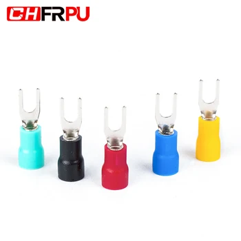 100Pcs fork cable wire connector wire crimping terminal SV1.25-3 SV1.25-4 SV2-3 pre-insulated terminal red blue
100Pcs fork cable wire connector wire crimping terminal SV1.25-3 SV1.25-4 SV2-3 pre-insulated terminal red blue