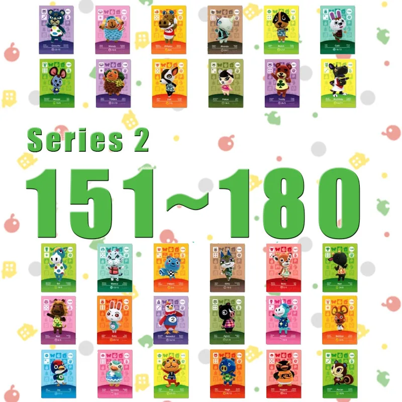 Amiibo Animal Crossing New Horizons Amiibo Card Set Work For NS Switch Game Series 2 (151 to 180)
Amiibo Animal Crossing New Horizons Amiibo Card Set Work For NS Switch Game Series 2 (151 to 180)