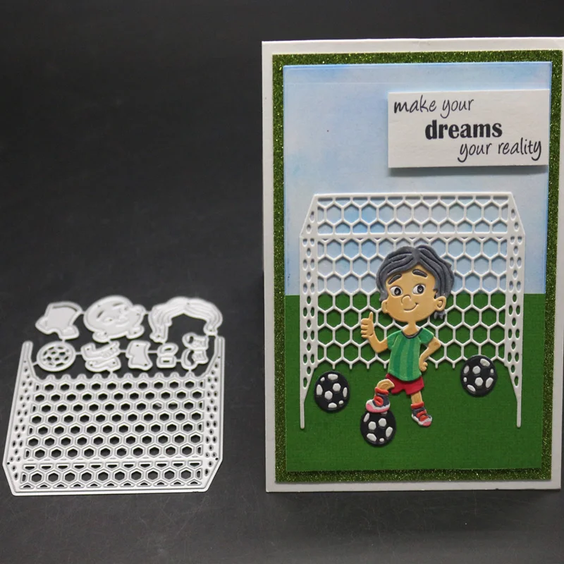 Football Boy Christmas Metal Cutting Dies Stencil Goal Net Frame Die Cut Scrapbooking Embossing Stamps And Dies 2019 New Craft
Football Boy Christmas Metal Cutting Dies Stencil Goal Net Frame Die Cut Scrapbooking Embossing Stamps And Dies 2019 New Craft