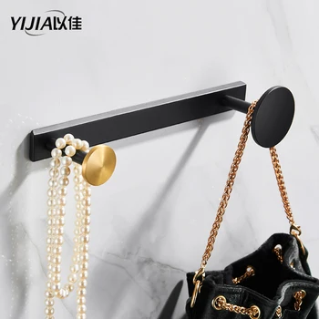 Aluminum black coat hook Punch-free hotel hanger simple design behind the door wardrobe double robe hook
Aluminum black coat hook Punch-free hotel hanger simple design behind the door wardrobe double robe hook