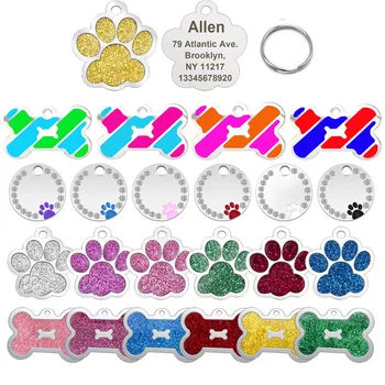 Pet Dog ID Tag for Cat Puppy Pitbull Chihuahua Free Engraved Custom Nameplate Anti-lost Dog Tag Bone Paw Pet Collar Accessories 
Pet Dog ID Tag for Cat Puppy Pitbull Chihuahua Free Engraved Custom Nameplate Anti-lost Dog Tag Bone Paw Pet Collar Accessories
