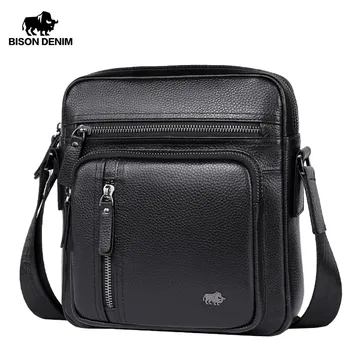 BISON DENIM Genuine Leather Business Crossbody Bag iPad Mens Messenger Bag Classic Black Male Bag bolsas male W20047
BISON DENIM Genuine Leather Business Crossbody Bag iPad Mens Messenger Bag Classic Black Male Bag bolsas male W20047