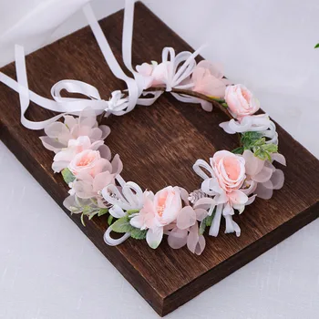 Artificial Fake Flower Leaf Wreath Hair Bands for Women Girls Holiday Bride Noiva Beach Wedding Garland Headbands with Ribbon 
Artificial Fake Flower Leaf Wreath Hair Bands for Women Girls Holiday Bride Noiva Beach Wedding Garland Headbands with Ribbon