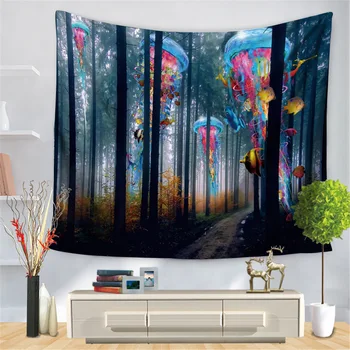 jellyfish magic forest world tapestries living room bedroom dormitory layout background cloth
jellyfish magic forest world tapestries living room bedroom dormitory layout background cloth