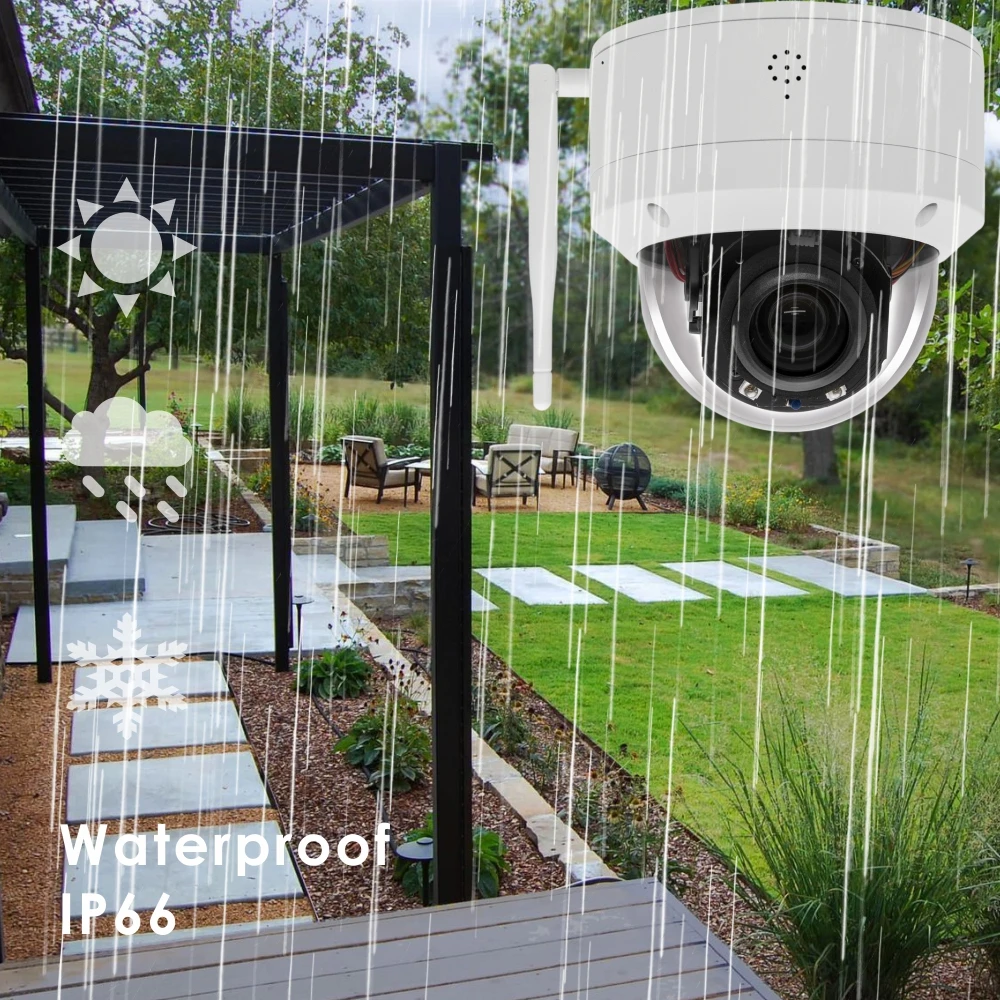 IP камера водонепроницаемая 1080P PTZ Wi Fi 5 кратный зум|Камеры видеонаблюдения| |