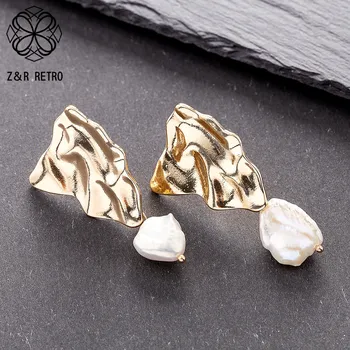 Vintage Irregular Bead Trendy Gold Earring Jewelry For Women 2020 Fashion Geometric Accessories Girl Hanging Earrings Pendientes
Vintage Irregular Bead Trendy Gold Earring Jewelry For Women 2020 Fashion Geometric Accessories Girl Hanging Earrings Pendientes