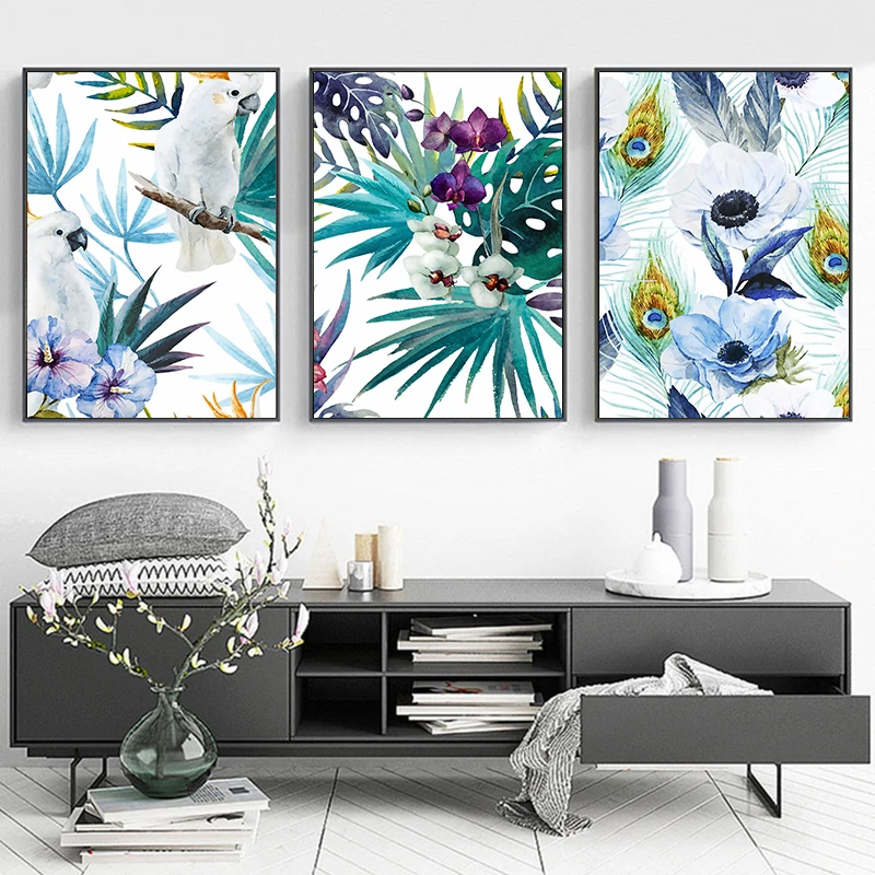 Watercolor Parrot Llant Leaves and Flowers Canvas Painting Nordic Wall Art Picture Poster Print Landscape Picture Home Decor
Watercolor Parrot Llant Leaves and Flowers Canvas Painting Nordic Wall Art Picture Poster Print Landscape Picture Home Decor