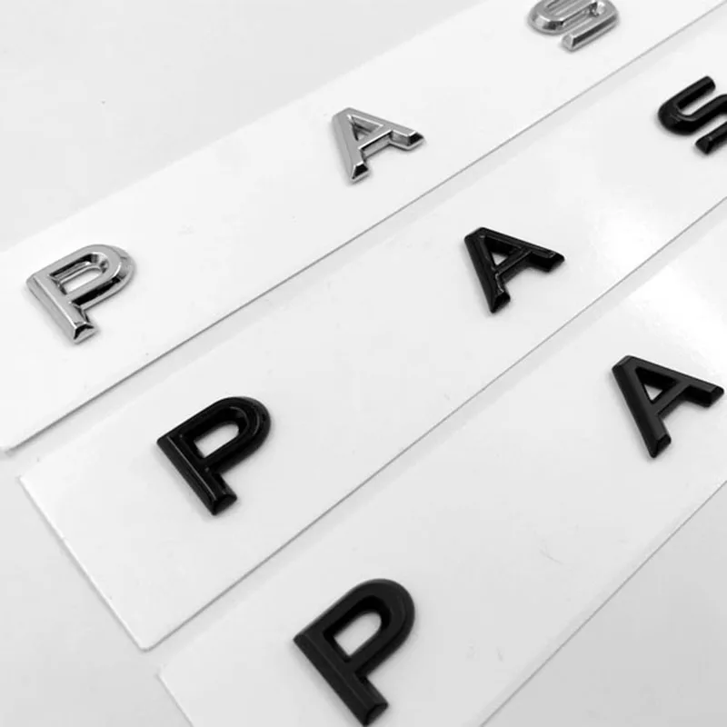 3D Font Letters Emblem for PASSAT Car Styling Refitting Middle Trunk Logo Badge Sticker for VW Chrome Matte Black Glossy Black
3D Font Letters Emblem for PASSAT Car Styling Refitting Middle Trunk Logo Badge Sticker for VW Chrome Matte Black Glossy Black