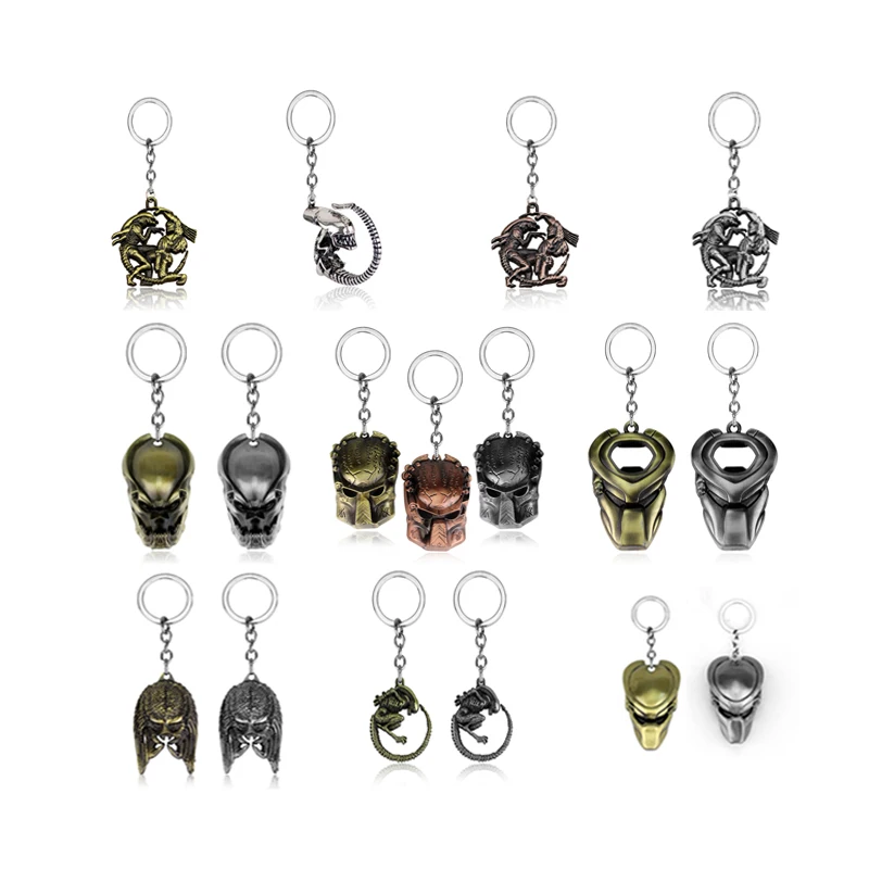 14 Style New Arrival AVP Alien Predator Keychain Predator Mask 3D Simulation Metal Key Chain Pendant Key Ring For Fans
14 Style New Arrival AVP Alien Predator Keychain Predator Mask 3D Simulation Metal Key Chain Pendant Key Ring For Fans