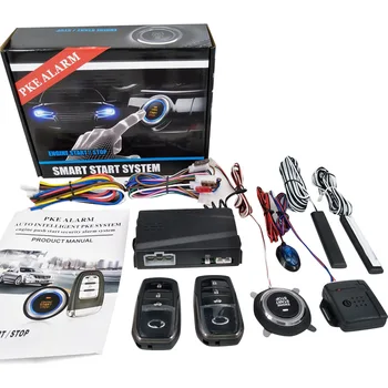 PKE Engine Start Alarm System Car Engine Push Start Button Stop RFID Lock Keyless Entry Immobilizer 
PKE Engine Start Alarm System Car Engine Push Start Button Stop RFID Lock Keyless Entry Immobilizer