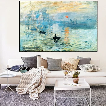 Claude Monet Impression Sunrise Famous Landscape Cuadros Oil Painting on Canvas Art Poster Print Wall Picture for Living Room
Claude Monet Impression Sunrise Famous Landscape Cuadros Oil Painting on Canvas Art Poster Print Wall Picture for Living Room