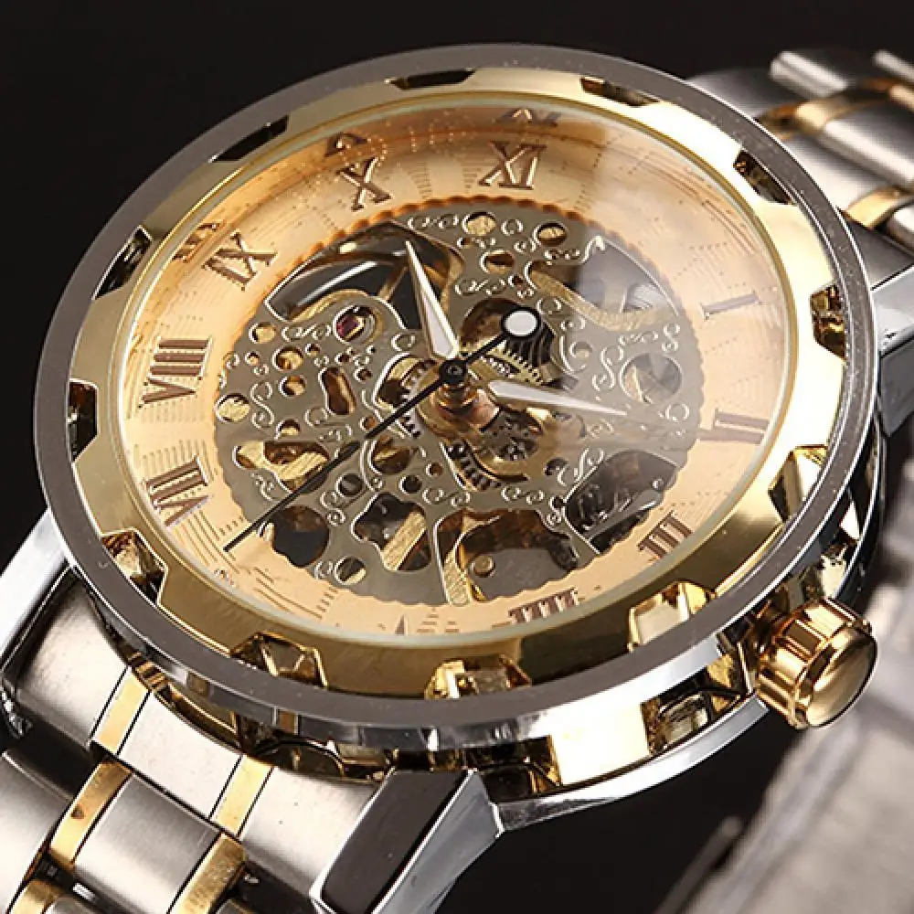 Mechanical Watch Luxury Waterproof Hollow Watch Men Skeleton Roman Numerals Hollow Dial Stainless Steel Band Automatic Watch
Mechanical Watch Luxury Waterproof Hollow Watch Men Skeleton Roman Numerals Hollow Dial Stainless Steel Band Automatic Watch