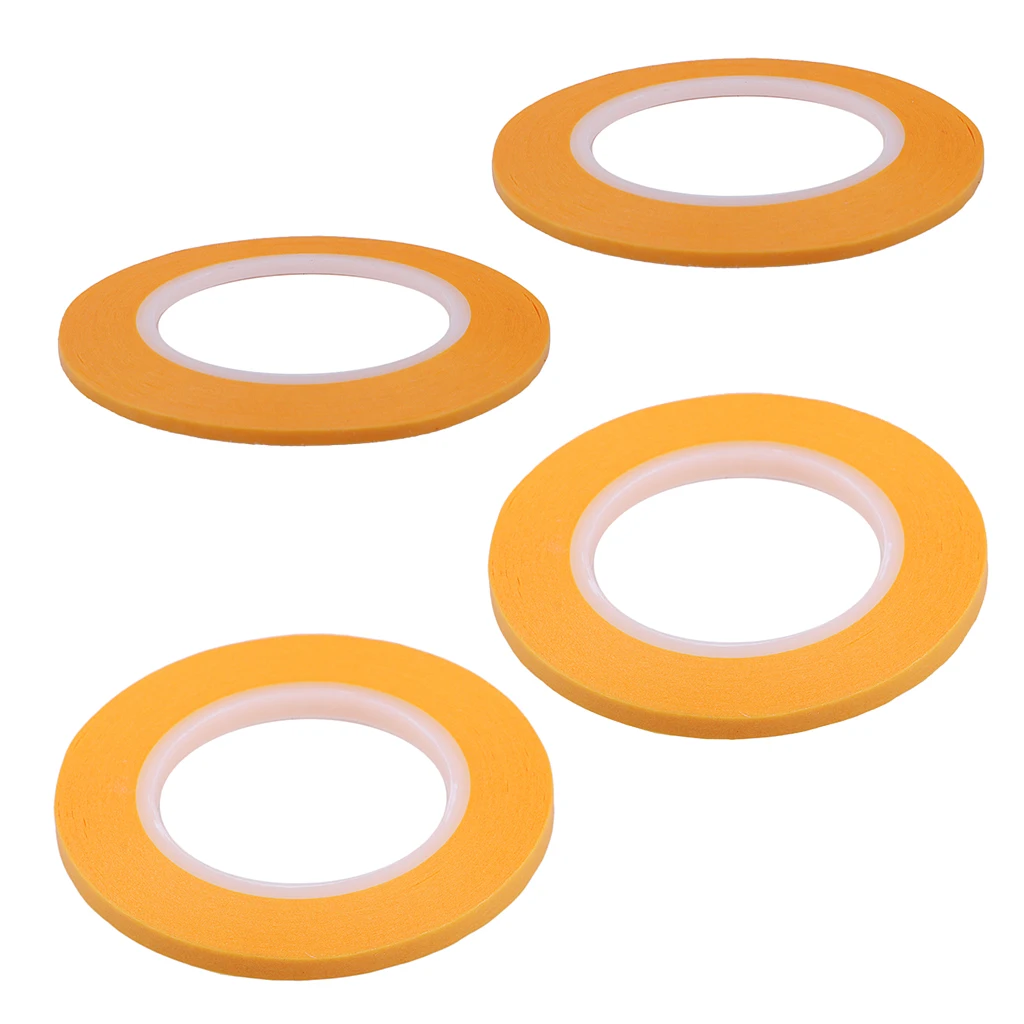 4x Paper Masking Tape Roll, 19.7 Yards x 2/3/4/6mm, DIY Supplies for Modeling Fine Line, Airbrush Painting, Trim Decoration 4x Paper Masking Tape Roll, 19.7 Yards x 2/3/4/6mm, DIY Supplies for Modeling Fine Line, Airbrush Painting, Trim Decoration