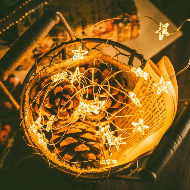Star String LED Decor Lights USB Operated Fairy Lights Copper Wire Light String Xmas Garland Home Party Decorative 1/2/3/4/5/6 M
Star String LED Decor Lights USB Operated Fairy Lights Copper Wire Light String Xmas Garland Home Party Decorative 1/2/3/4/5/6 M