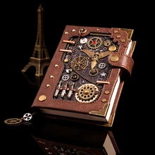 European Retro Notebook Personality Creative Notebook Steampunk Hand Book Loose-leaf Retro Hand Book Notepad Leather Diary Gift
European Retro Notebook Personality Creative Notebook Steampunk Hand Book Loose-leaf Retro Hand Book Notepad Leather Diary Gift