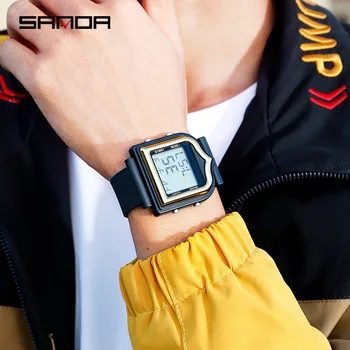 Sanda Men's Watches Fashion Sport Watch LED Waterproof Multi-Function Electronic Calendar Alarm Male Clock Relogio Masculino
Sanda Men's Watches Fashion Sport Watch LED Waterproof Multi-Function Electronic Calendar Alarm Male Clock Relogio Masculino