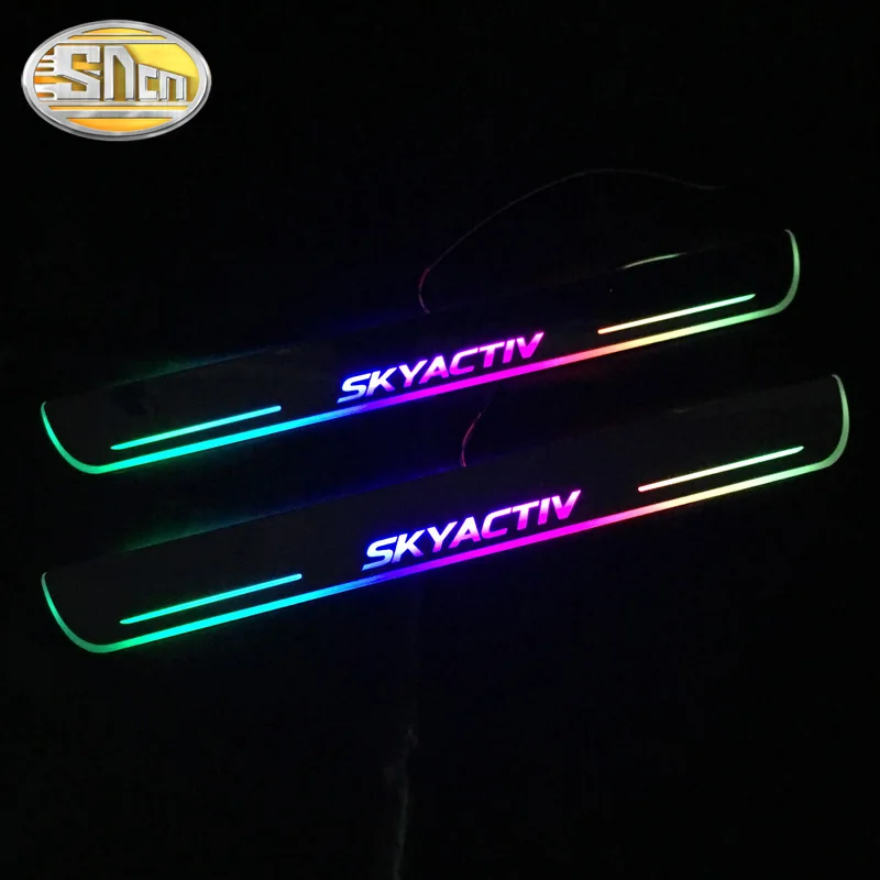 SNCN Colorful Acrylic Moving LED Welcome Pedal Car Scuff Plate Pedal Door Sill Pathway Light For Mazda 3 Skyactiv 2014 - 2019
SNCN Colorful Acrylic Moving LED Welcome Pedal Car Scuff Plate Pedal Door Sill Pathway Light For Mazda 3 Skyactiv 2014 - 2019