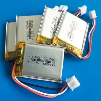5 pcs JST XHR 2.54mm 3pin 3.7V 600mAh lipo polymer lithium Rechargeable battery for MP3 GPS DVD bluetooth ebook camera 503040 
5 pcs JST XHR 2.54mm 3pin 3.7V 600mAh lipo polymer lithium Rechargeable battery for MP3 GPS DVD bluetooth ebook camera 503040
