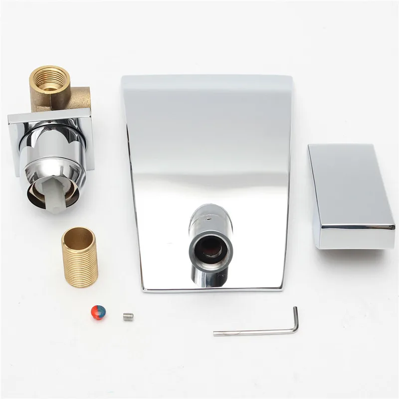 2 in1 Wall Mounted Bathroom Faucet with Single Handle Switch Chrome Sink Mixer Tap Waterfall Embedded Faucets
2 in1 Wall Mounted Bathroom Faucet with Single Handle Switch Chrome Sink Mixer Tap Waterfall Embedded Faucets