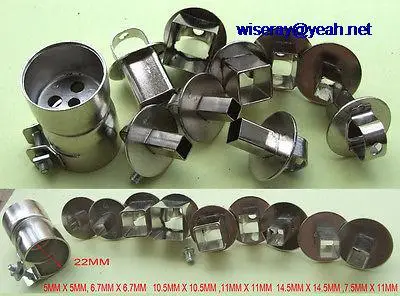 DHL/EMS 5*10 in 1 Set Nozzle for soldering 850 Hot Air Stations Gun Rework BGA Nozzle-A7
DHL/EMS 5*10 in 1 Set Nozzle for soldering 850 Hot Air Stations Gun Rework BGA Nozzle-A7
