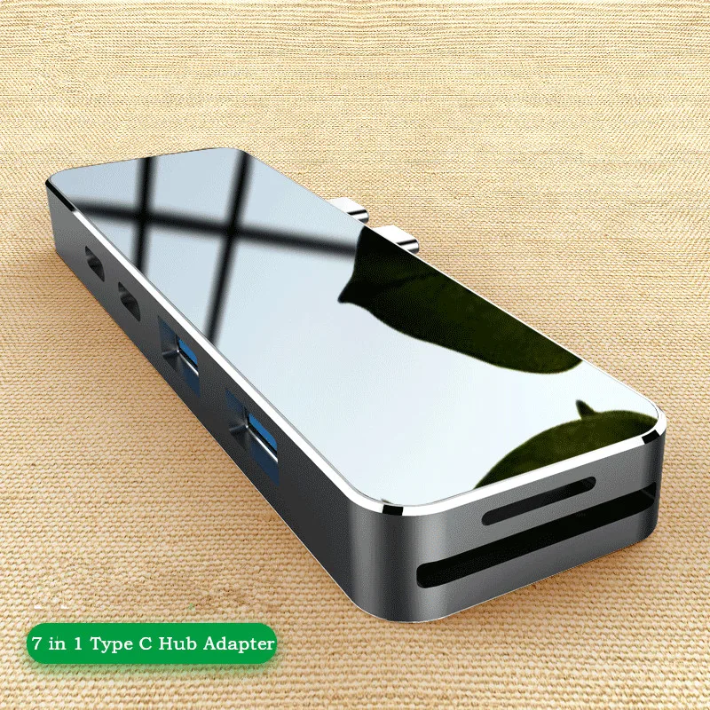 USB C Hub 7 in 1 Type C Hub Adapter with 4K USB C to HDMI SD/TF Card Reader 87W Power Delivery 2 USB 3.0 Ports for MacBook Dock
USB C Hub 7 in 1 Type C Hub Adapter with 4K USB C to HDMI SD/TF Card Reader 87W Power Delivery 2 USB 3.0 Ports for MacBook Dock