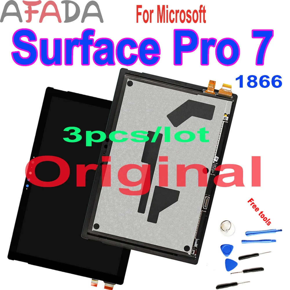3pcs 12.3" Original Lcd For Microsoft Surface Pro 7 1866 LCD Display Touch Screen Digitizer Assembly For Microsoft Surface Pro7
3pcs 12.3" Original Lcd For Microsoft Surface Pro 7 1866 LCD Display Touch Screen Digitizer Assembly For Microsoft Surface Pro7